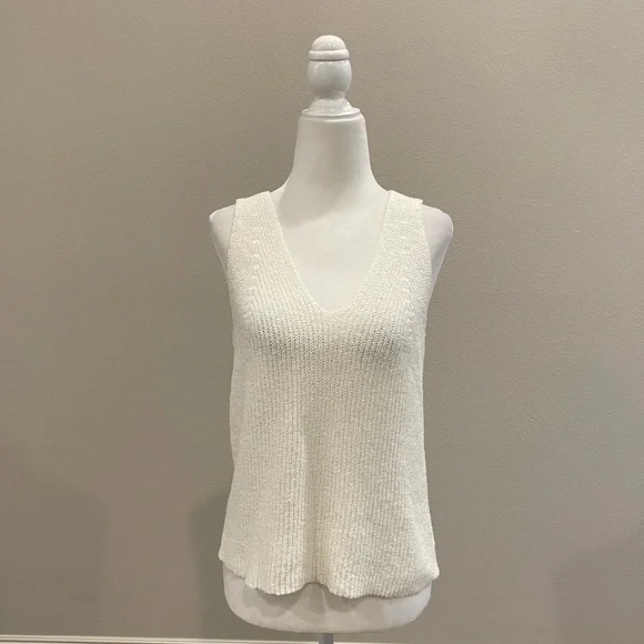 Thread & Supply Georgia sweater tank in white - Picture 3 of 10